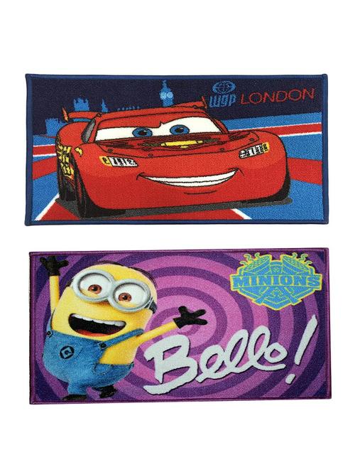 set of 2 multi colored polyester mat - 16423508 - Very Small Image - 1