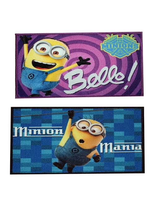 set of 2 multi colored polyester mat - 16423530 - Very Small Image - 1