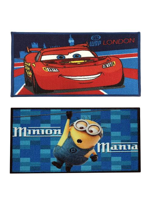set of 2 multi colored polyester mat - 16423538 - Very Small Image - 1