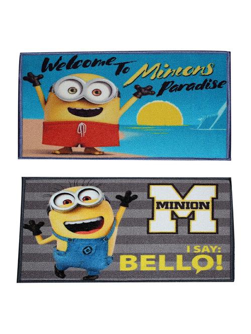 set of 2 multi colored polyester mat - 16423550 - Very Small Image - 1