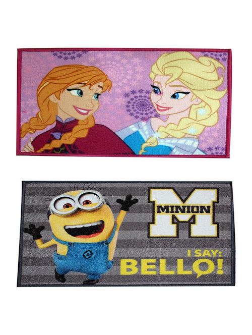 set of 2 multi colored polyester mat - 16423559 - Very Small Image - 1