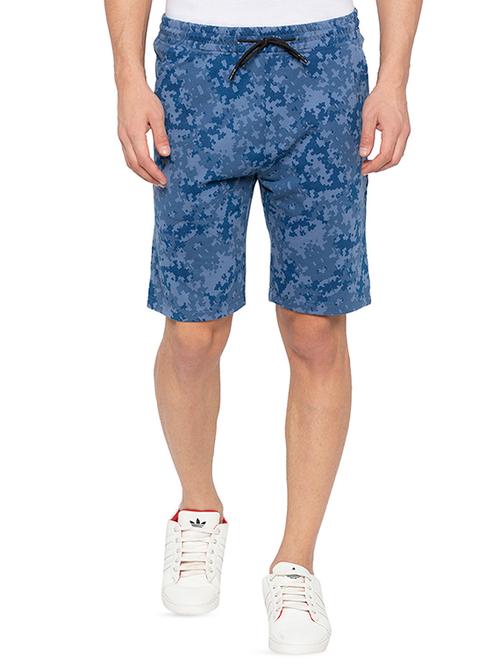 blue printed bermuda shorts - 16424065 - Very Small Image - 1