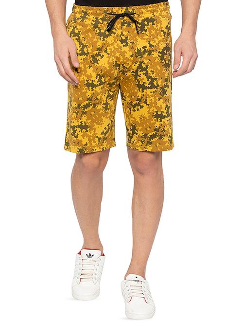 yellow printed bermuda shorts - 16424066 - Very Small Image - 1
