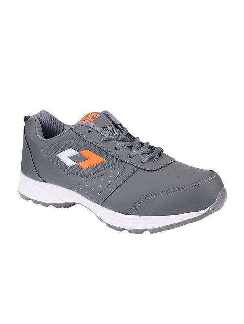 armado grey leatherette sport shoes - 16424751 - Very Small Image - 1