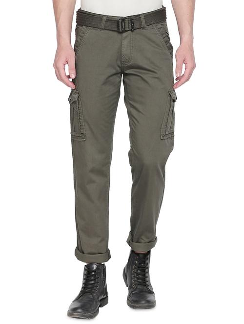 olive green solid cargo - 16425022 - Very Small Image - 1