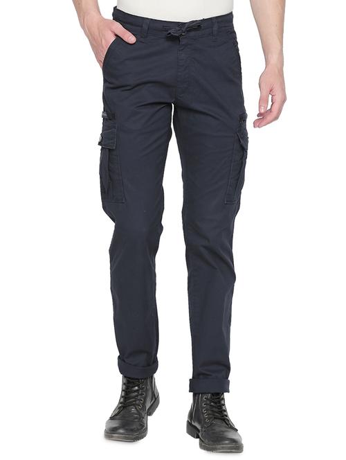 navy blue solid cargo - 16425049 - Very Small Image - 1