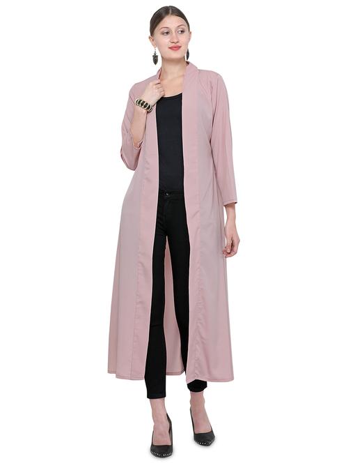 long sleeved solid long-line shrug - 16425396 - Very Small Image - 1
