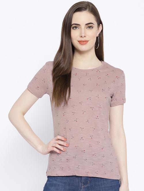 round neck quirk tee - 16430859 - Very Small Image - 1