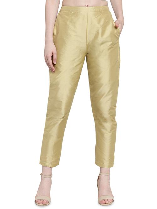 high rise metallic trouser - 16430898 - Very Small Image - 1
