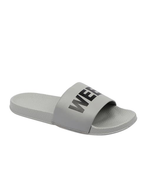 denvor grey leatherette slip on flip flops - 16430919 - Very Small Image - 1