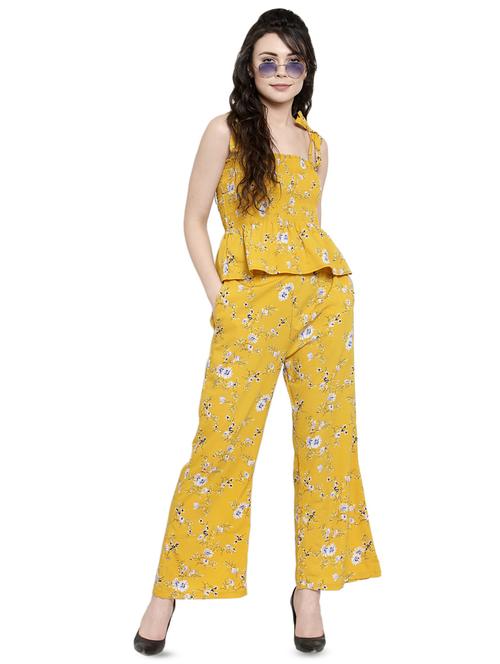 smock detail floral top and trouser set - 16430954 - Very Small Image - 1