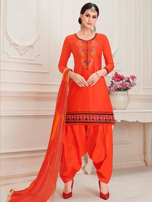 embroidered unstitched suit - 16431219 - Very Small Image - 1