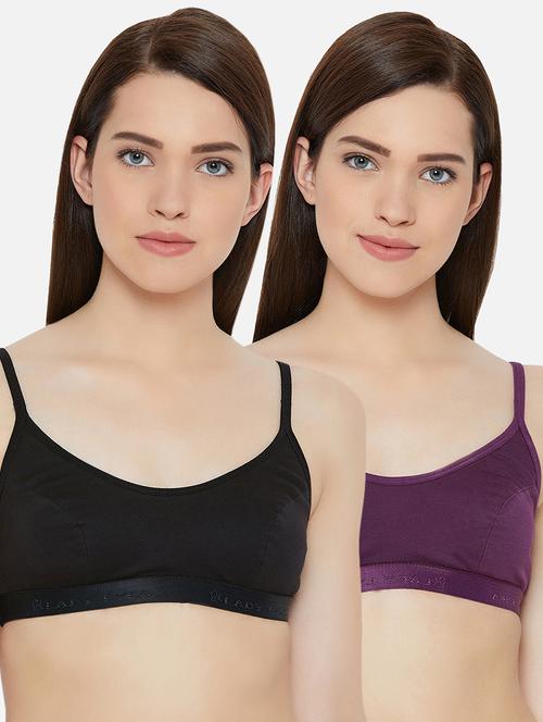 set of 2 solid beginners bra - 16431222 - Very Small Image - 1