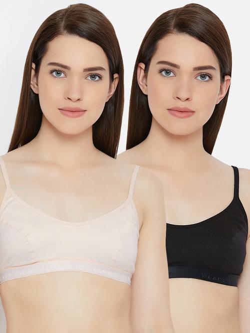 set of 2 solid beginners bra - 16431232 - Very Small Image - 1