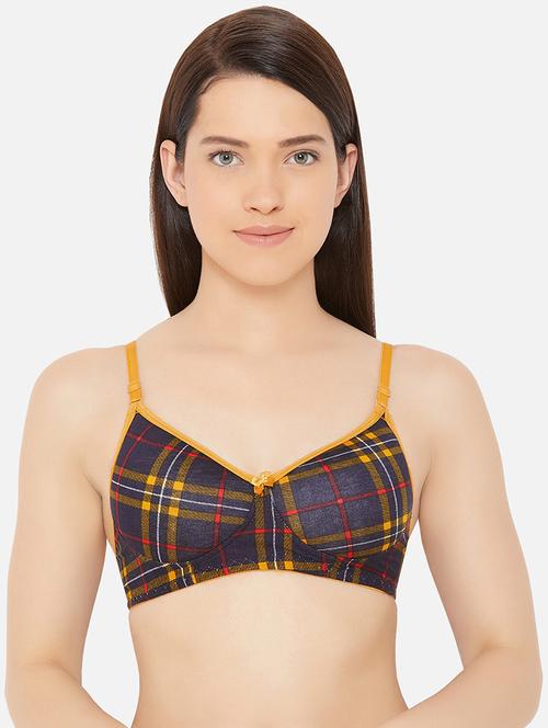 bow patch checkered bra - 16431238 - Very Small Image - 1
