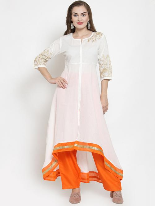 high low kurta pant set - 16431900 - Very Small Image - 1