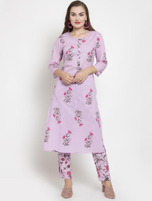 floral kurta pant set - 16431906 - Very Small Image - 1