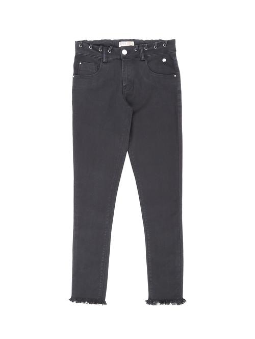 fancy waist line detail frayed hem jean - 16434680 - Very Small Image - 1