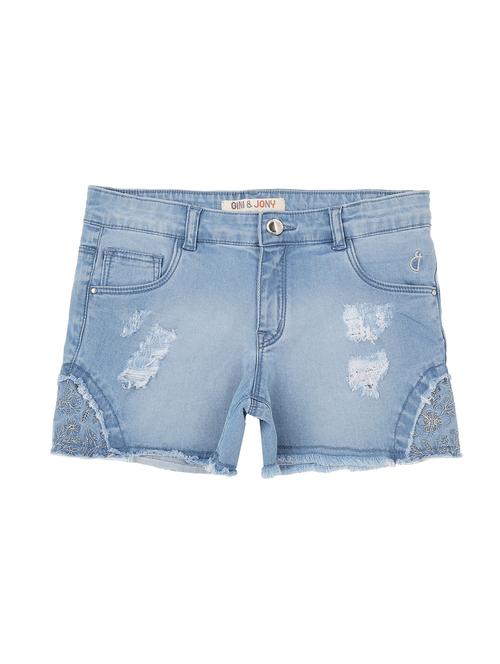 frayed hem distressed shorts - 16434707 - Very Small Image - 1