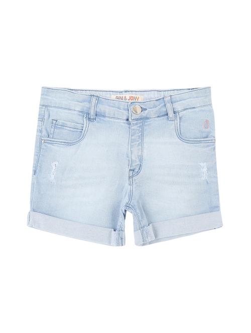 turn-up hem distressed shorts - 16434735 - Very Small Image - 1