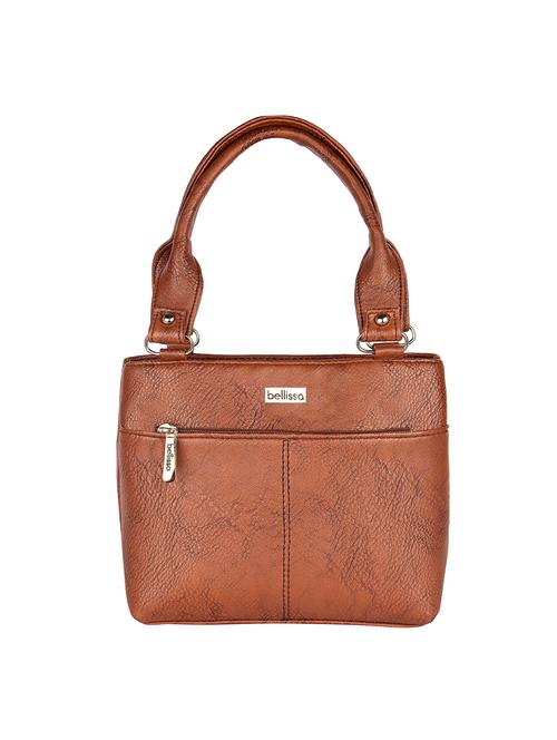 brown leatherette (pu) handbag - 16436398 - Very Small Image - 1