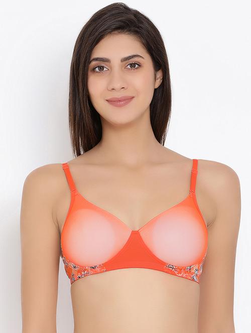 detachable strap print detail bra - 16436845 - Very Small Image - 1
