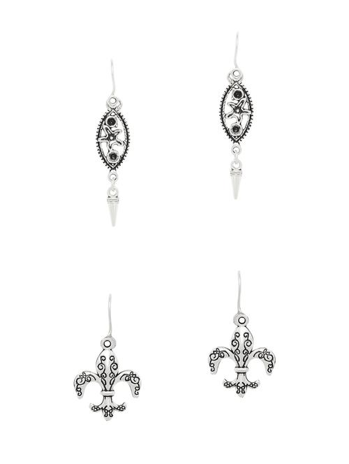 silver metal combo's. earring - 16438449 - Very Small Image - 1