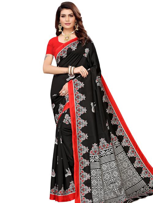 floral banarasi saree with blouse - 16438523 - Very Small Image - 1