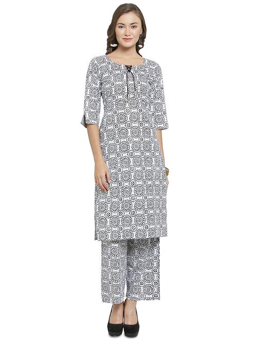 printed kurta pant set - 16439064 - Very Small Image - 1