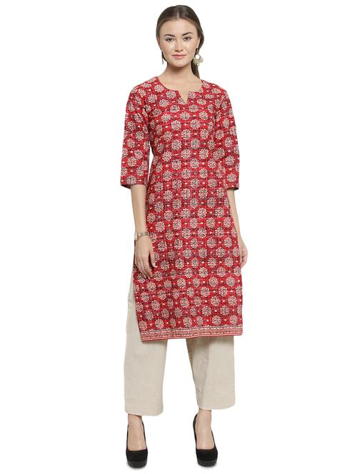 printed kurta pant set - 16439067 - Very Small Image - 1