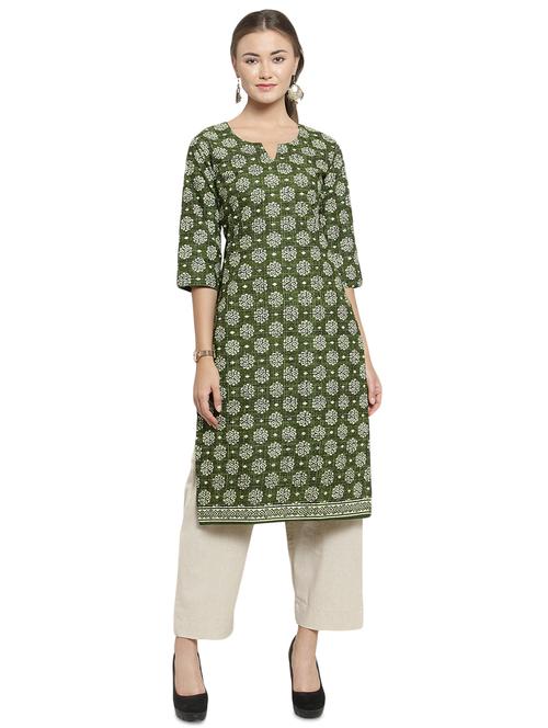 printed kurta palazzo set - 16439068 - Very Small Image - 1