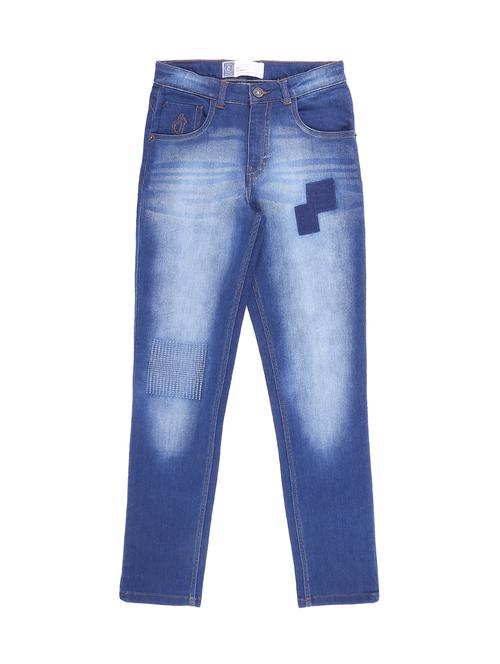 blue denim washed jean - 16439167 - Very Small Image - 1