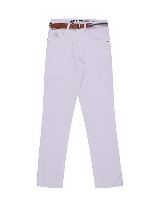 white denim plain jean - 16439168 - Very Small Image - 1