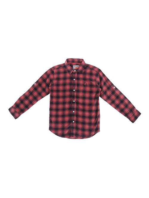 curve hem checkered shirt - 16439263 - Very Small Image - 1