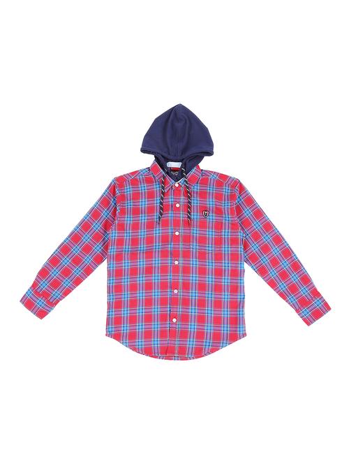 curve hem checkered shirt - 16439278 - Very Small Image - 1
