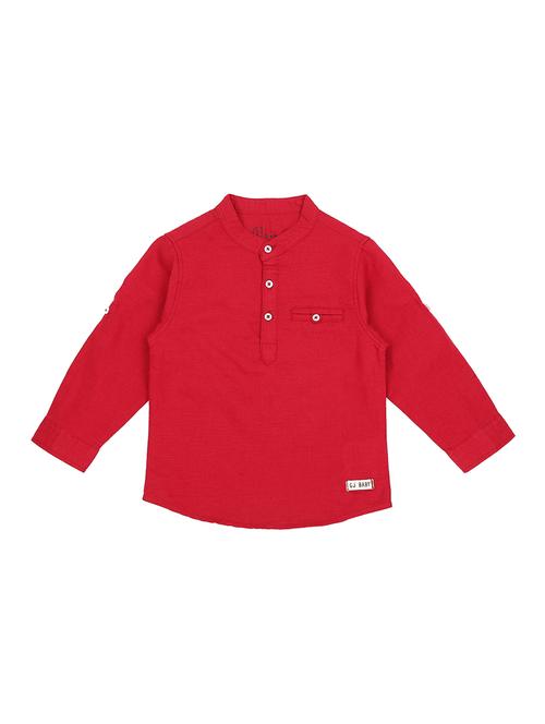 red cotton shirt - 16439299 - Very Small Image - 1