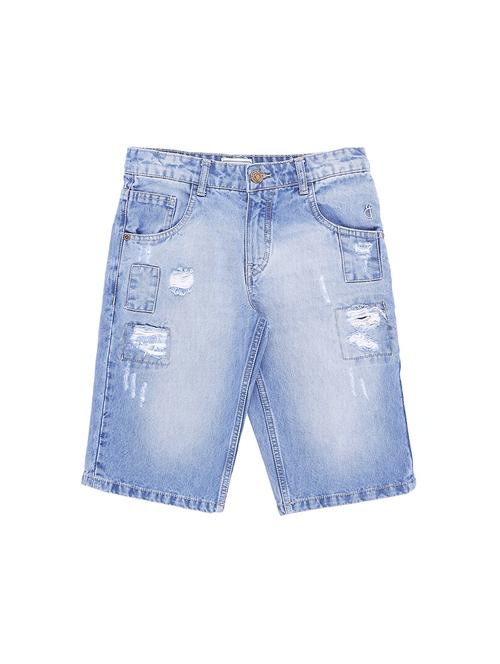 blue cotton blend three fourth - 16439311 - Very Small Image - 1