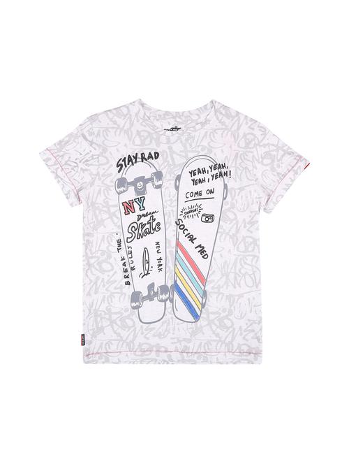 crew neck quirky print t-shirt - 16439336 - Very Small Image - 1