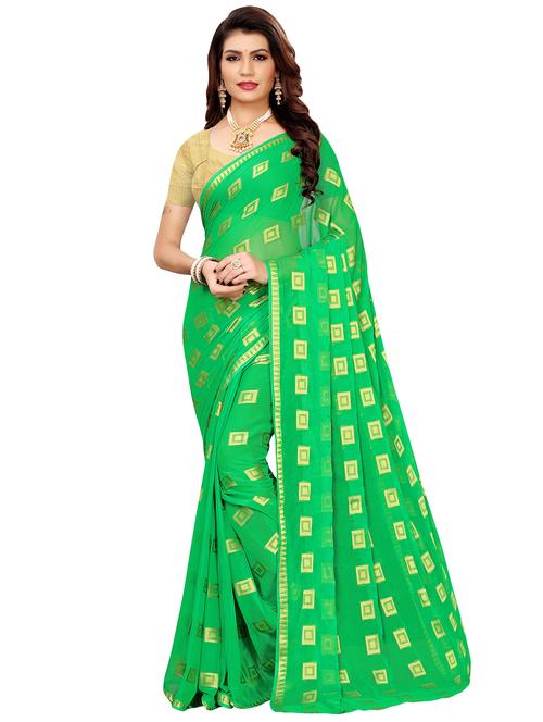 self-design woven saree with blouse - 16440290 - Very Small Image - 1