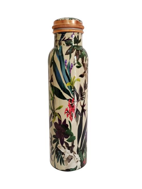 leaf printed copper bottle 750ml - 16440522 - Very Small Image - 1