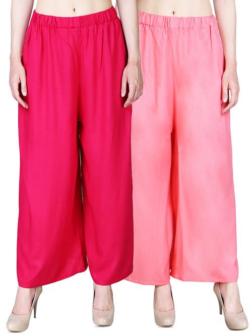 set of 2 solid palazzo - 16440559 - Very Small Image - 1