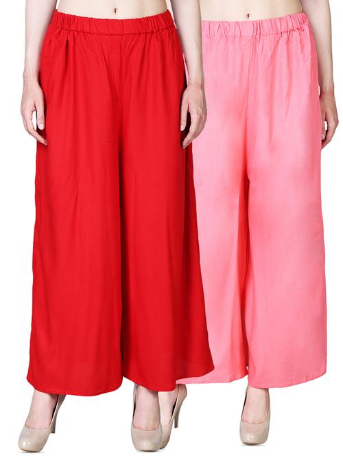 set of 2 solid palazzo - 16440560 - Very Small Image - 1