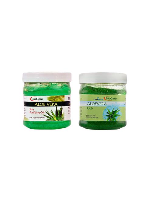 bio care aloevera scrub & aloevera gel - 16442084 - Very Small Image - 1