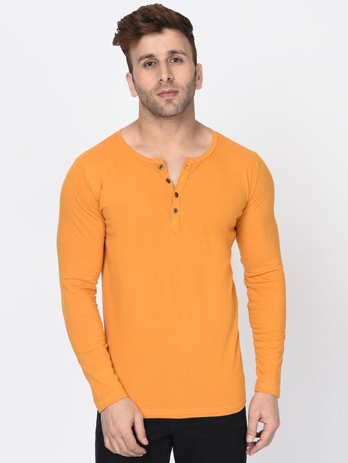 yellow solid t-shirt - 16442460 - Very Small Image - 1