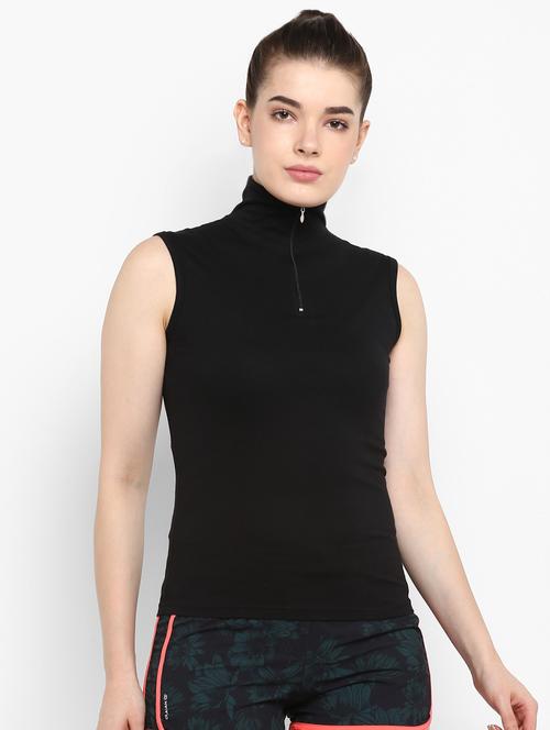 women's plain high neck t-shirt - 16443259 - Very Small Image - 1