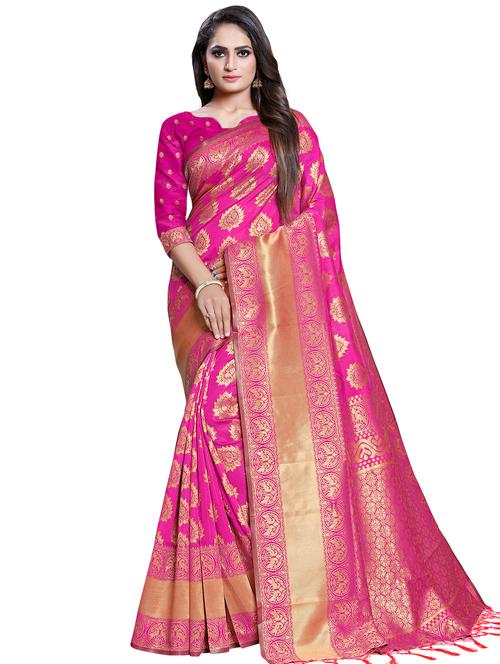 conversational printed saree with blouse - 16443779 - Very Small Image - 1
