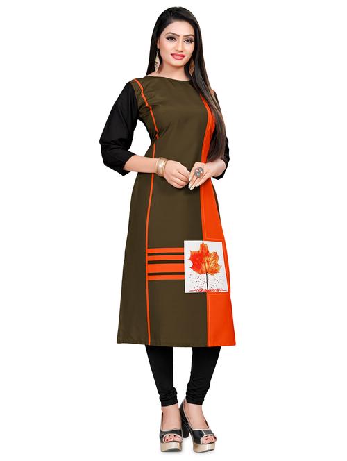 digital printed straight kurta - 16443870 - Very Small Image - 1