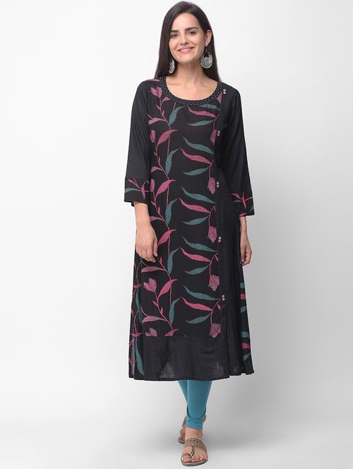 printed a-line kurta - 16444149 - Very Small Image - 1