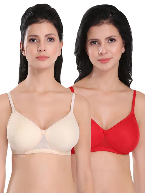 set of 2 bow patch bra - 16444471 - Very Small Image - 1