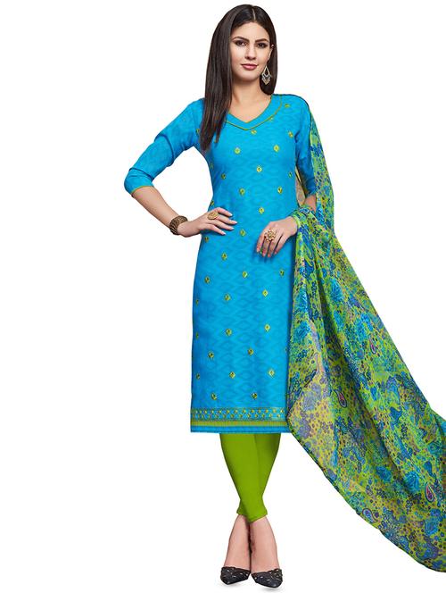printed unstitched suit - 16445034 - Very Small Image - 1